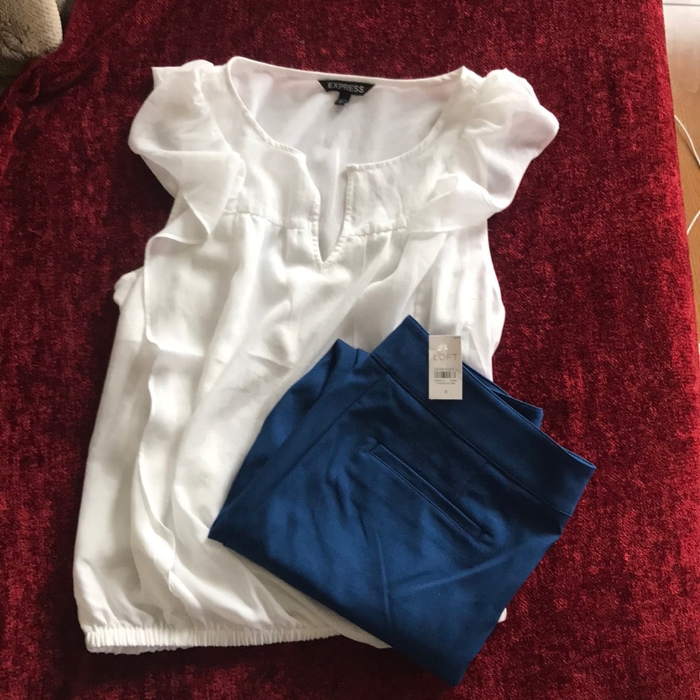 Loft Marisa Skinny Trousers with Zip Front Pockets